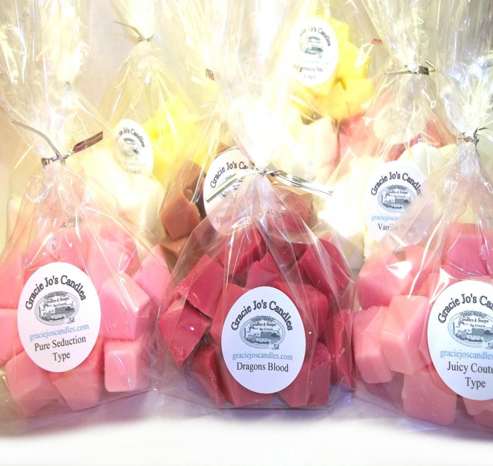 100 Candle Wax Chunk Tart Melts for Warmers by GracieJosCandles