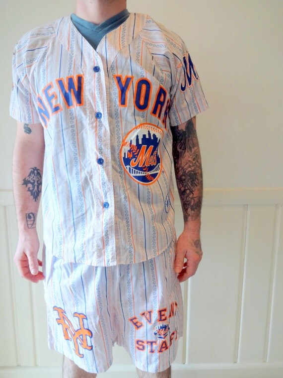 Vintage ESleep New York Mets Pajama Outfit 1980s