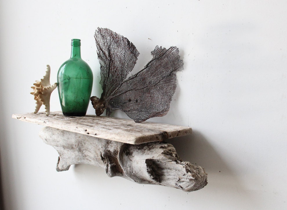 Large Sculptural Natural Driftwood Shelf