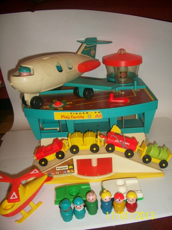 Vintage Fisher Price Airport Boxed and Complete Excellent