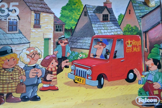 Items similar to Postman Pat Jigsaw Puzzle 35 Large Piece 1983 on Etsy