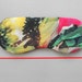 Juicy Tropical Fruit Color Handmade Sleep Eye Mask with Black Satin Lining / Summer Holiday Accessory