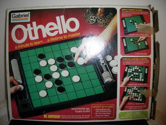 Vintage Othello Board Game from 1975 Original Box Only 7 USD