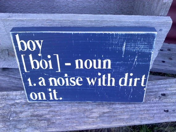 Boy description noun a noise with dirt on it hand by LodgeChic