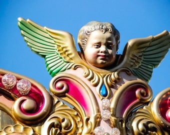 Florence Italy - Baby - Carousel - Fine Art Photograph - Merry Go Round Angel
