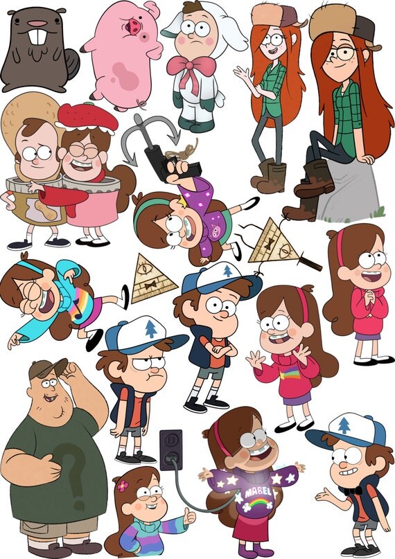 Items similar to STICKERS Gravity Falls sticker pack on Etsy