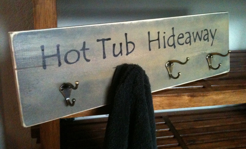 Hot Tub Towel Rack