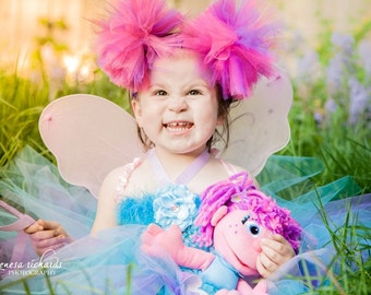 Abby Cadabby Costume - Tutu Dress with Wings - Fairy Tutu Dress - Sesame Street Halloween Costume - Fairy Costume - Baby Halloween Costume