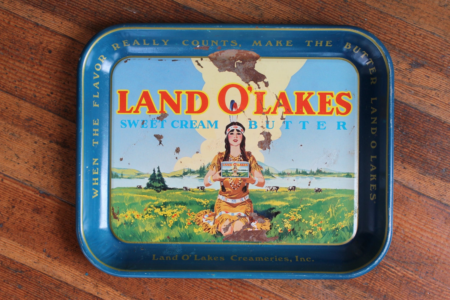 Vintage Land O' Lakes Sweet Cream Butter Tray by REadCycle on Etsy