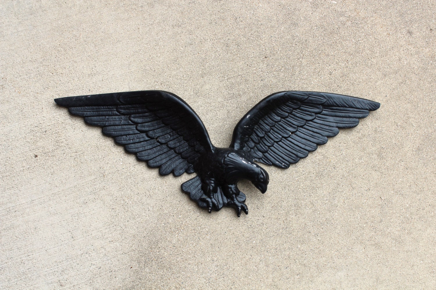 Vintage Cast Iron Eagle Wall Garage Hanging