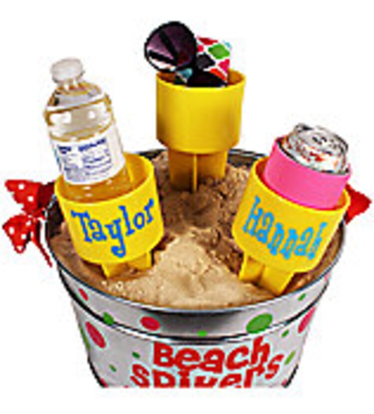Spiker Beach Beverage Holder in six colors by NiftyNookEmbroidery