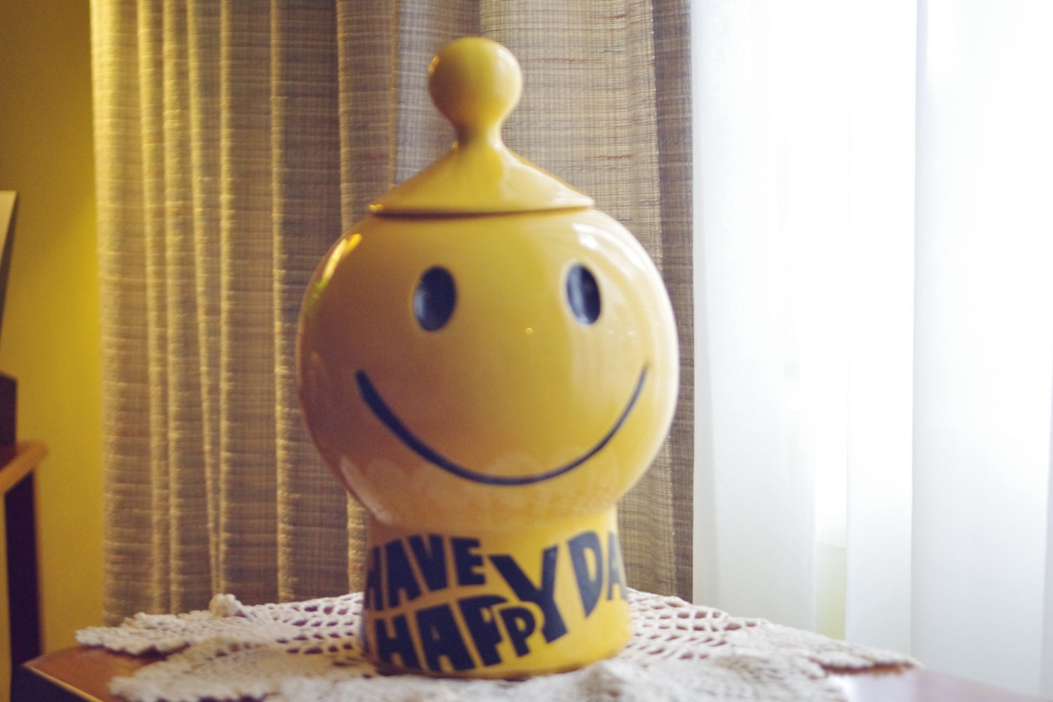 Mccoy Have A Happy Day Vintage Cookie Jar 1267