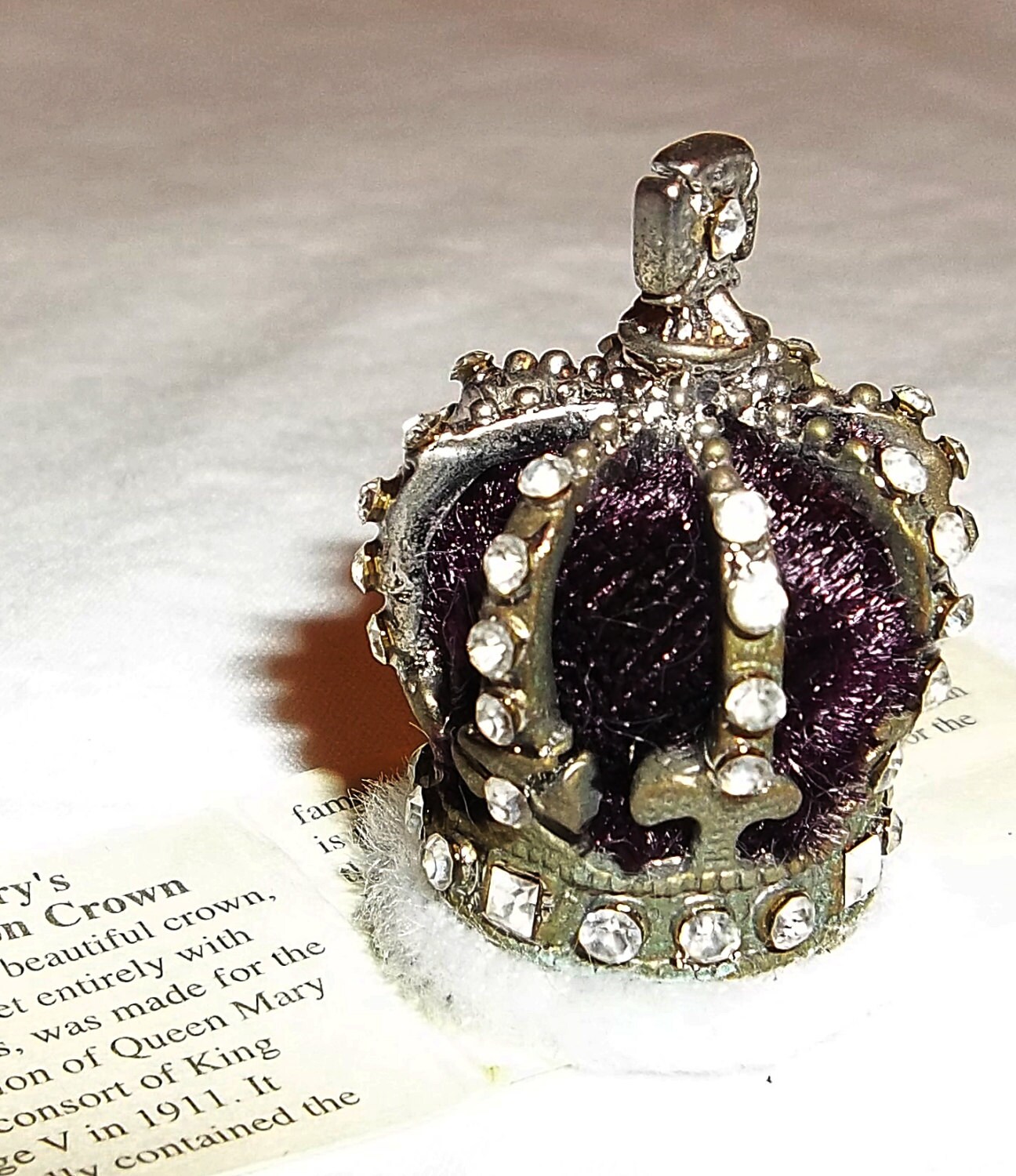 Rare Mini Replica Queen Mary's Coronation Crown 1911