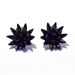 RESERVED for ALITTLEGINGER spike earrings - gunmetal