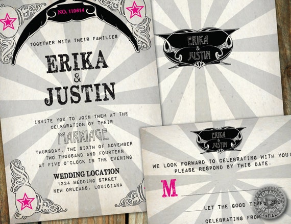 Punk Rock Wedding Invitations 7