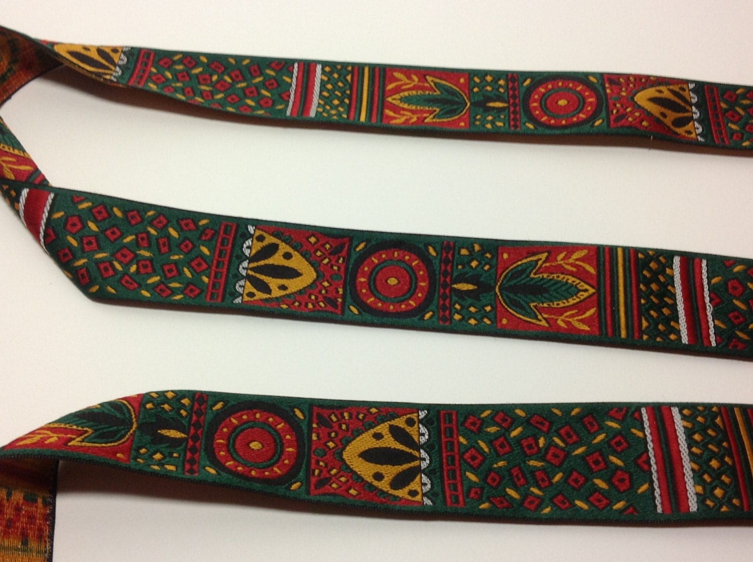 2 Yards of Tribal/ Native American/ Aztec Jacquard Ribbon Trim