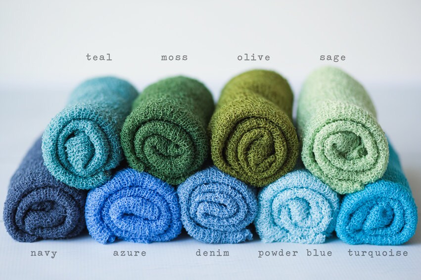 Newborn Stretch Knit Baby Wrap with Matching Bow Headband