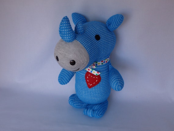 blue rhino stuffed animal