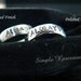 Hand Stamped Jewelry - 5mm Brushed or Polished Finish Name Ring