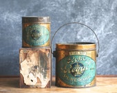 Antique Salvage Rohe & Bros. Regal Pure Lard Tins Set Of Two Early Tins SCARCE Antique Salvage Rohe & Bros. Regal Pure Lard Tins Set Of Two Early Tins SCARCE