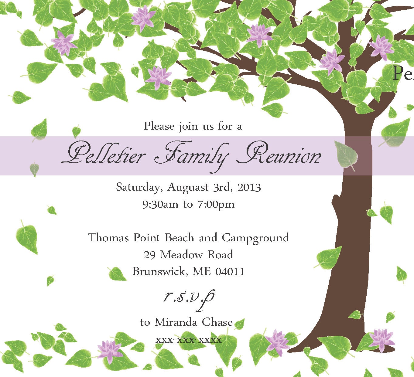 Family Reunion Invitation Templates Free 4