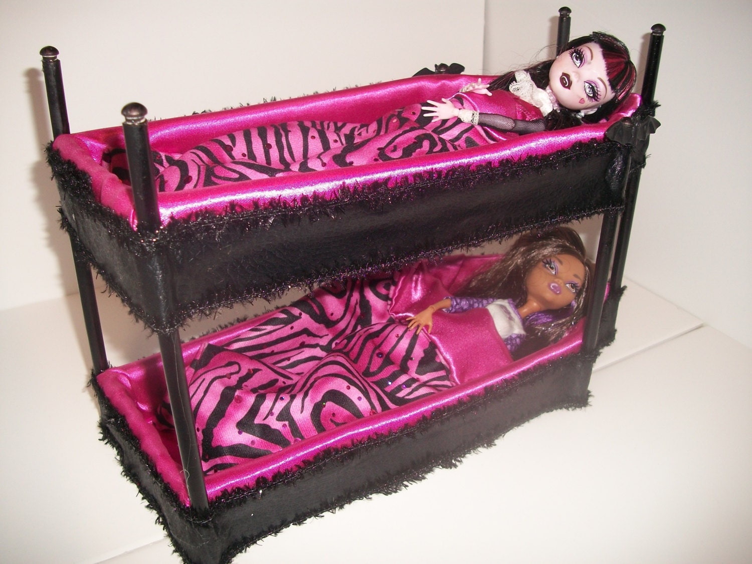 Furniture for Monster High Dolls Handmade Coffin Shaped Bunk