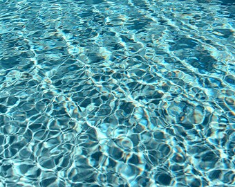 Swimming Pool | Turquoise Modern Wall Art | Fine Art Under 50 | Abstract Photography | Pool House Decor | Modern Home & Office Decor