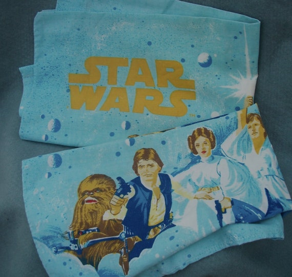 STAR WARS 1977 original pillow cases 2 PIECES. by HillBillyPOP