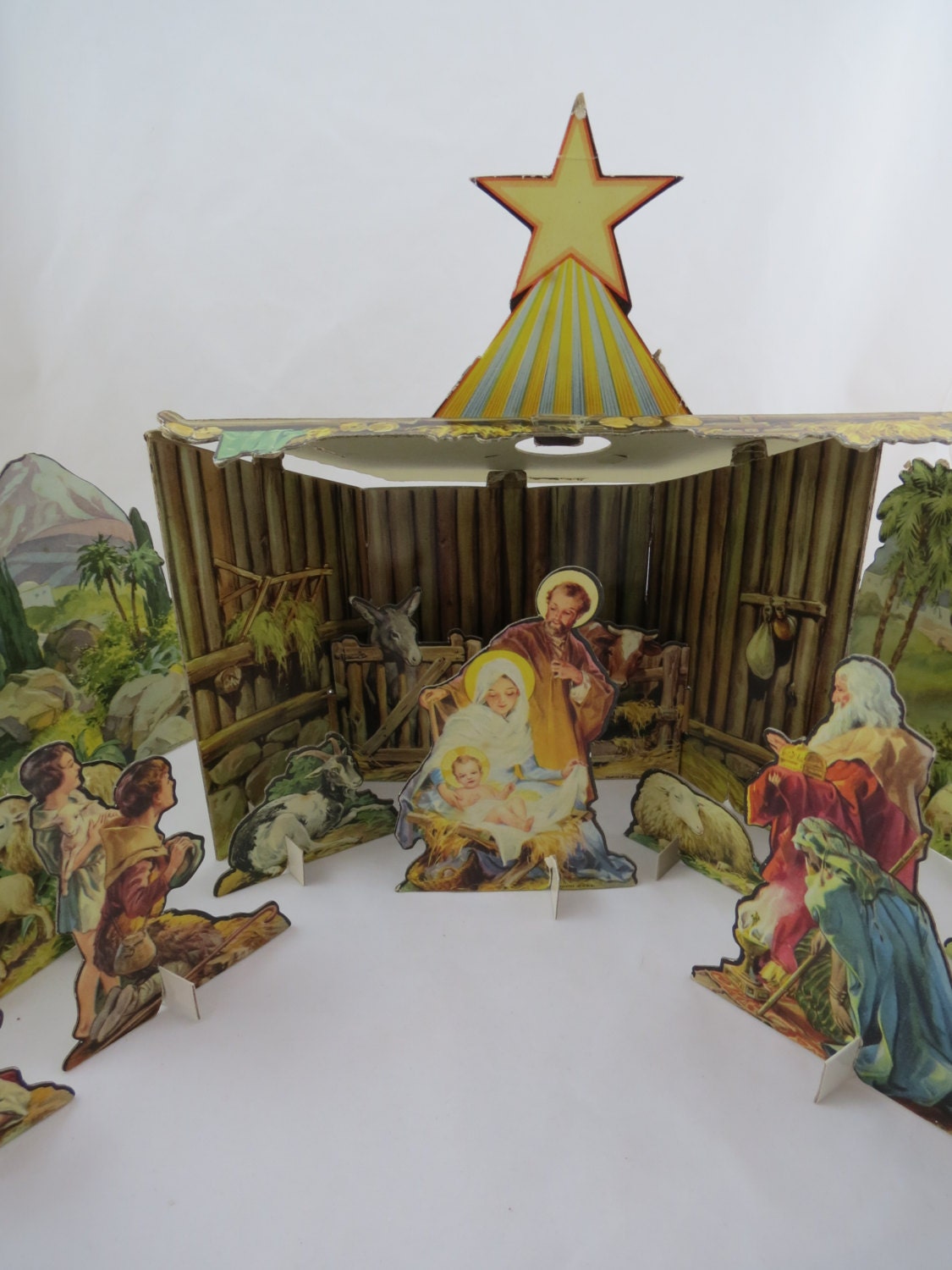 Cardboard Cut Out Nativity