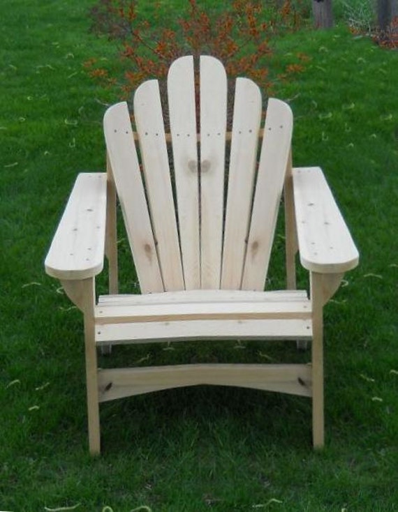 Original White Cedar Adirondack Chair by CrookedCreekWoodwork