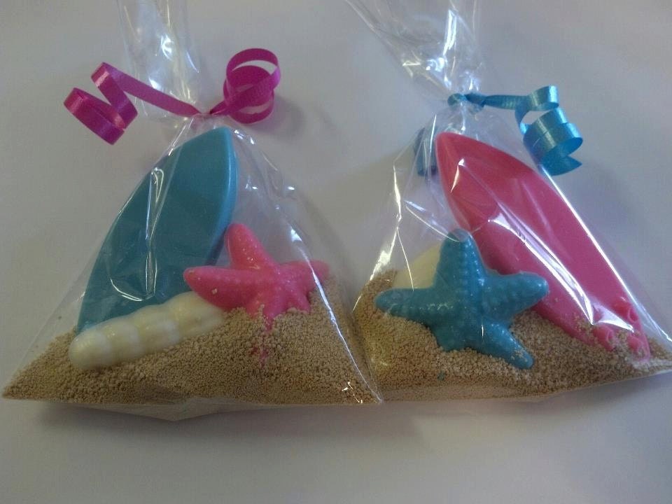 Chocolate Surfboard Party Favor Bags Luau Party Favors