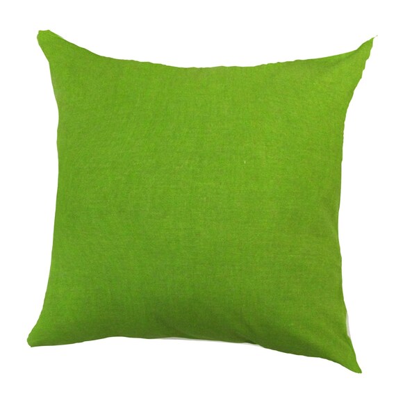 Items similar to Solid Green Pillow. Green Pillow Cover .Green ...