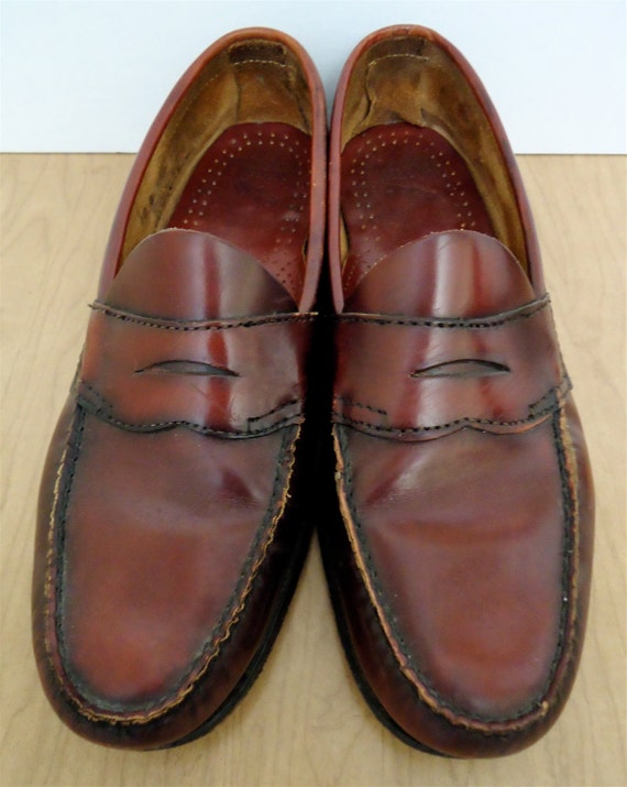 Bass Weejuns / oxblood penny loafers / vintage cordovan