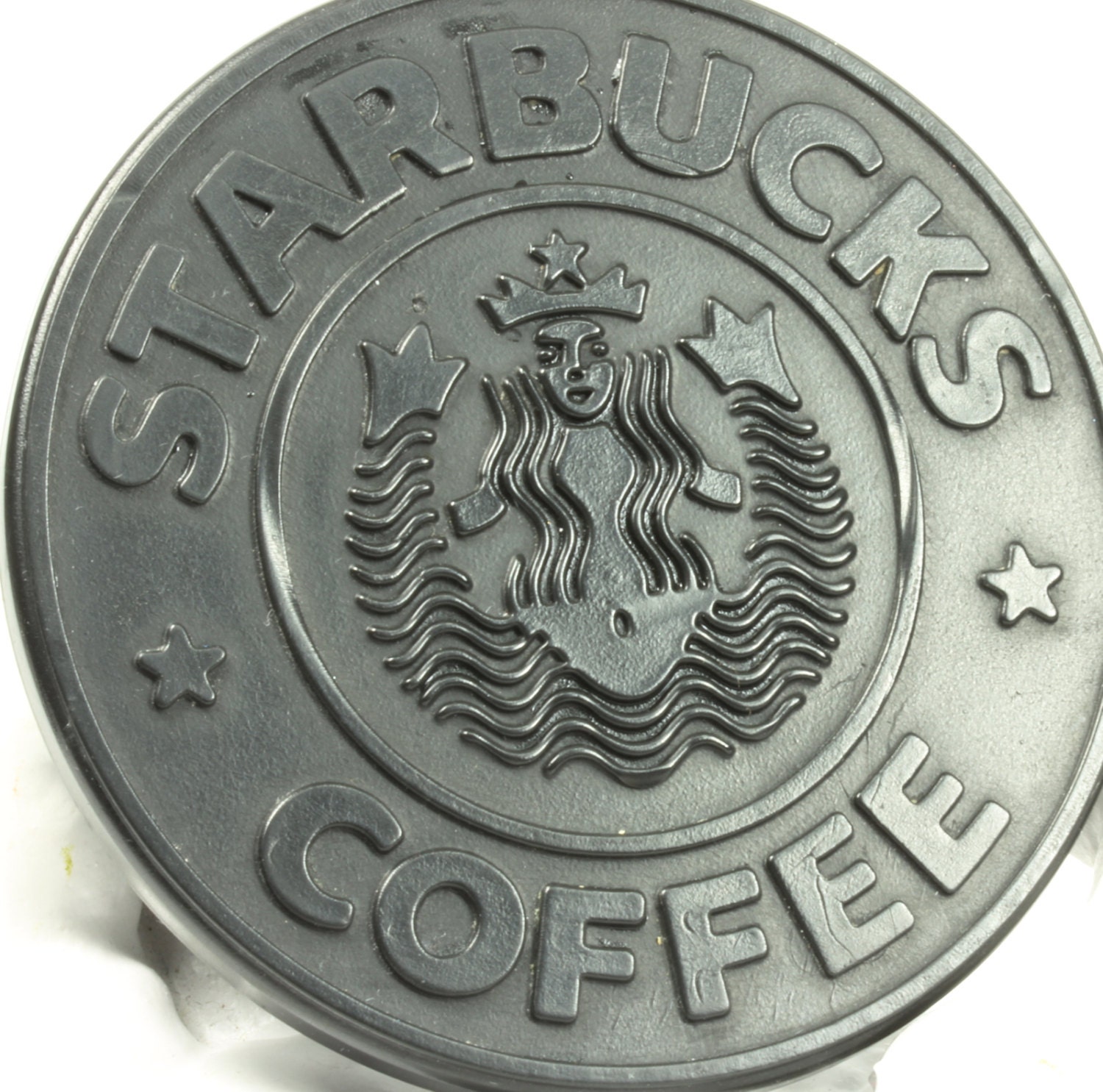 Midnight Black Rubber Starbucks Coffee Barista Coaster