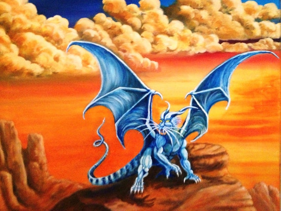 dragon landscape art