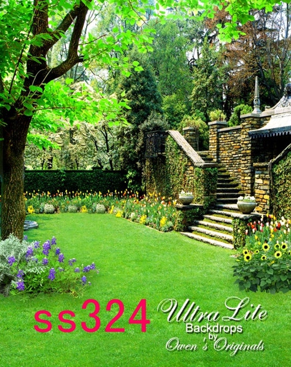 Photography Backdrop Green Spring Garden Photo Background