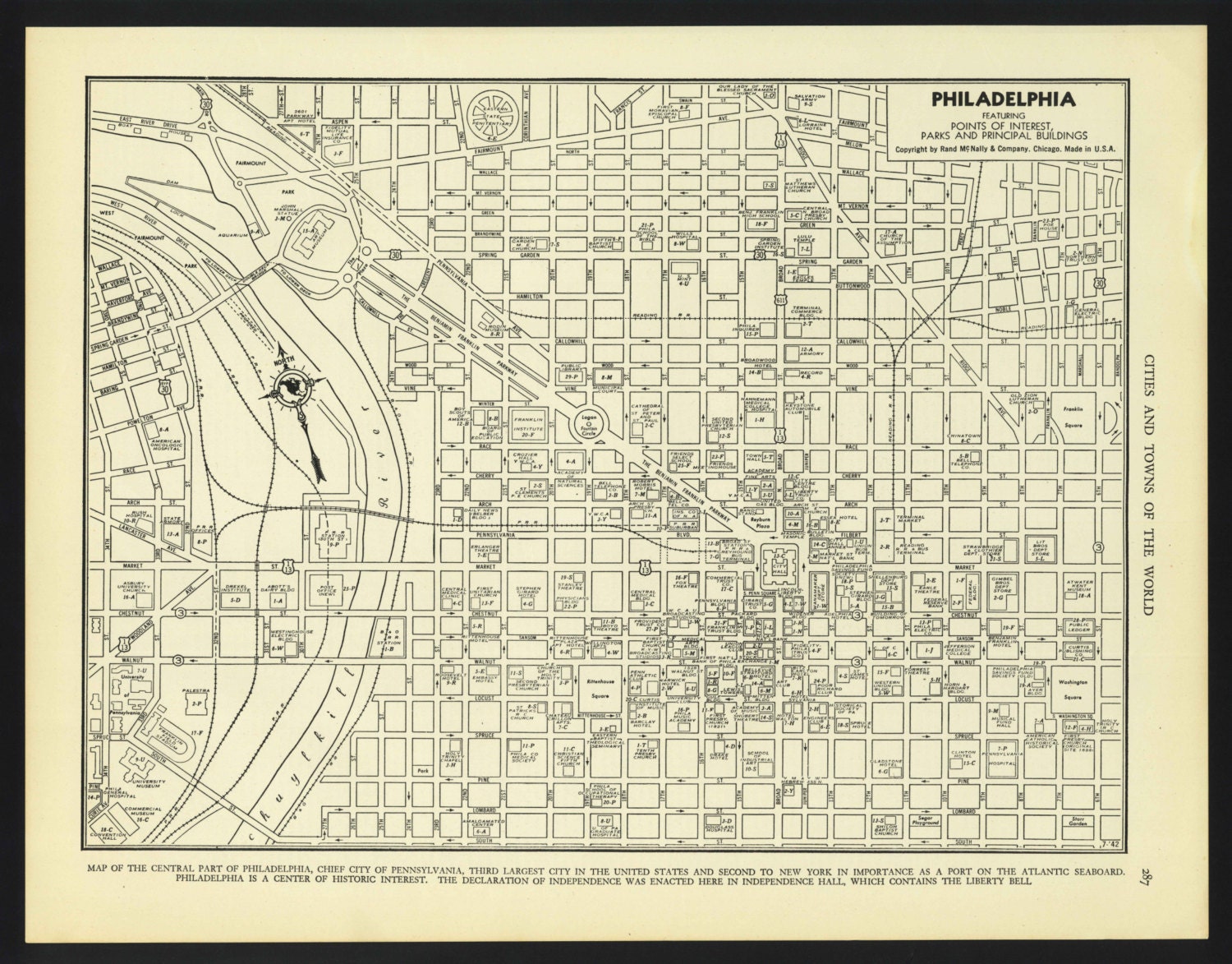 Street map Philadelphia Pennsylvania