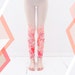 Orange fancy animal print leggings