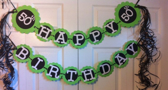 Items Similar To 50th Birthday Decorations Personalization Available On ...