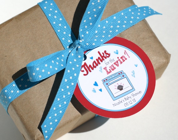 BUN In The OVEN Baby Shower Favor Label / Tag Printable Il_570xn