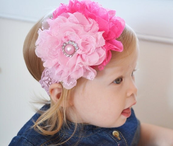 large floral headband