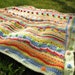 Afghan crochet baby blanket - bubbles, multicolor, colorful, bright - happy blanket
