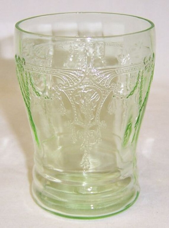 Hocking Depression Glass Green Cameo Ballerina 4 Inch High 2057