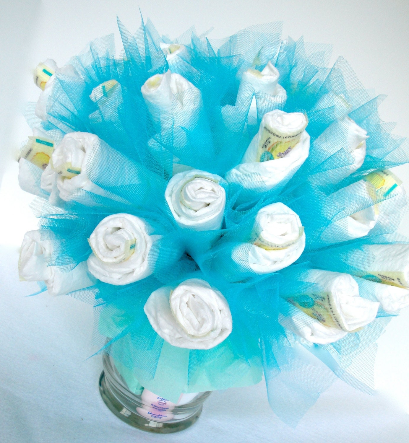 Diaper Bouquet Blue Baby Boy Diaper Bouquet Baby Shower