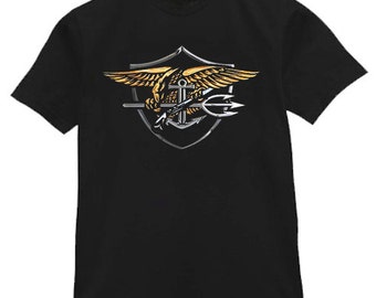 US Army Navy Seals Baseball Cap Black Insignia Eagle & Anchor USMC Ma - Foto 14