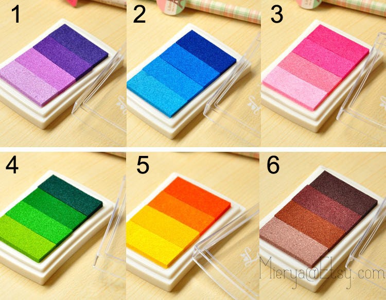 Craft Colorful Ink Pad Set Stamp Ink Pad Stamp Pad 6 by mieryaw