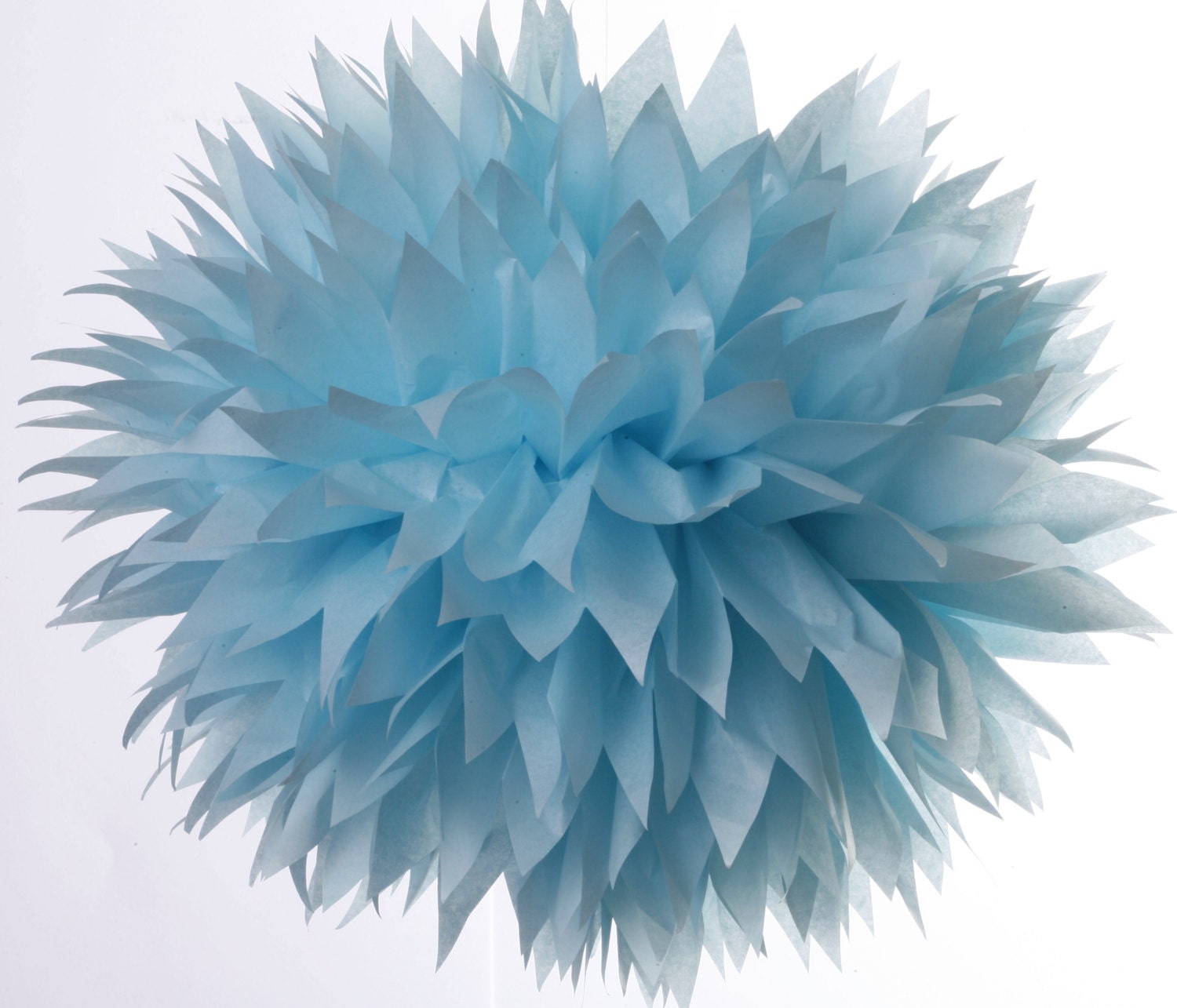 Tissue paper pom pom 1 Large Ice Blue