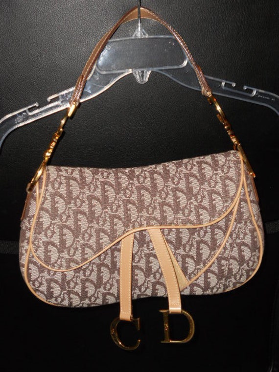 AUTHENTIC Christian Dior Signature Saddle Handbag by iheartjlo
