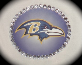 Custom made Boutique Pageant 3pc Baltimore Ravens theme infant tutu set with matching bottlecap hairbow size 18m