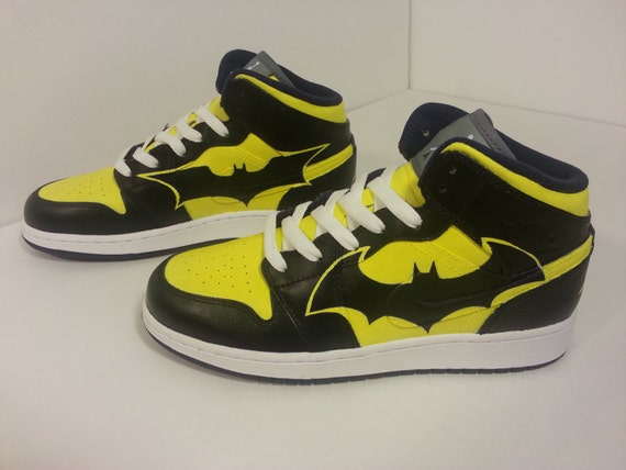 Items similar to Custom Painted Batman Nikes on Etsy